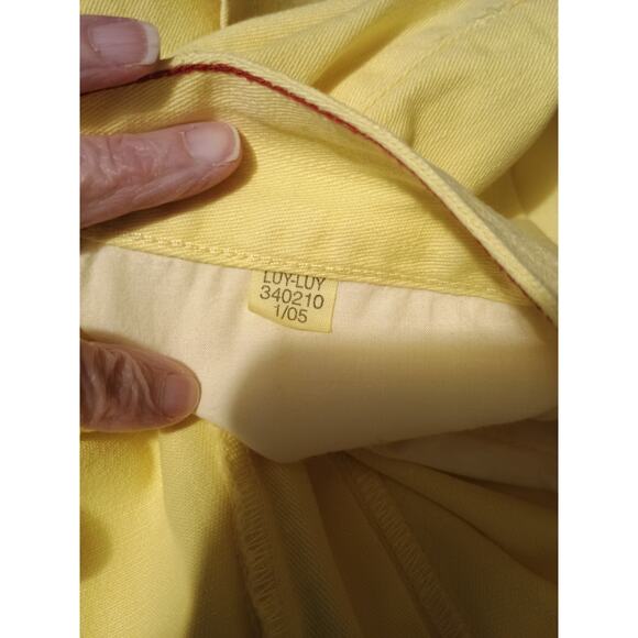 TOMMY HILFIGER Women's Boot Yellow Cotton Vintage Wide Leg Jeans Size 22 READ - Picture 6 of 9